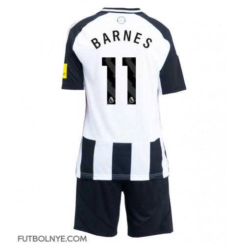 Camiseta Newcastle United Harvey Barnes #11 Primera Equipación para niños 2024-25 manga corta (+ pantalones cortos)